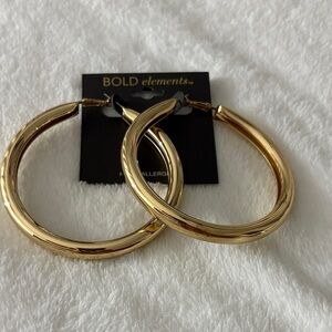 BOLD elements Elegant Gold Hoop Earrings